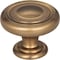 Jeffrey Alexander 1-1/4" Diameter Satin Bronze Bremen 1 Cabinet Knob 117SBZ - alternate 1